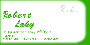 robert laky business card